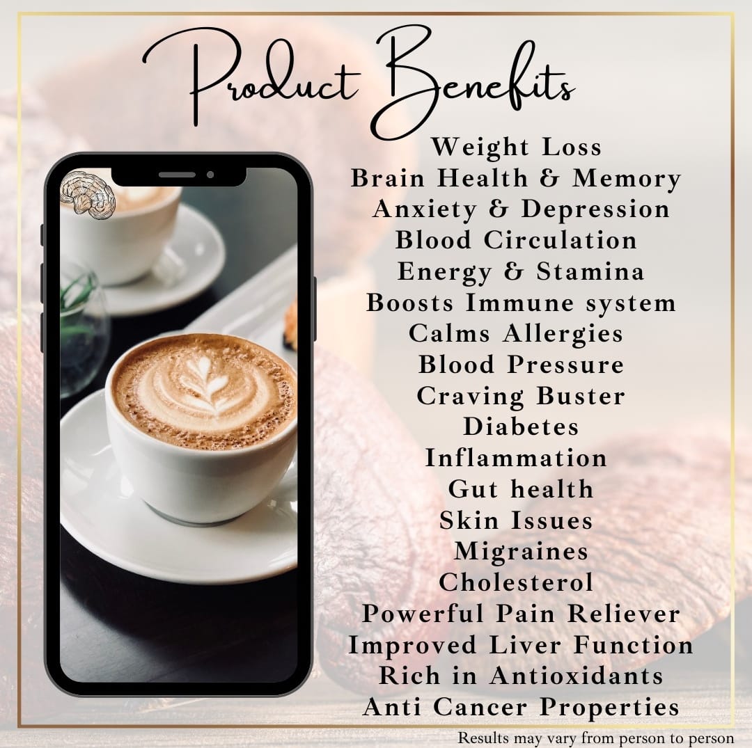 Mushroom coffee and wellness products